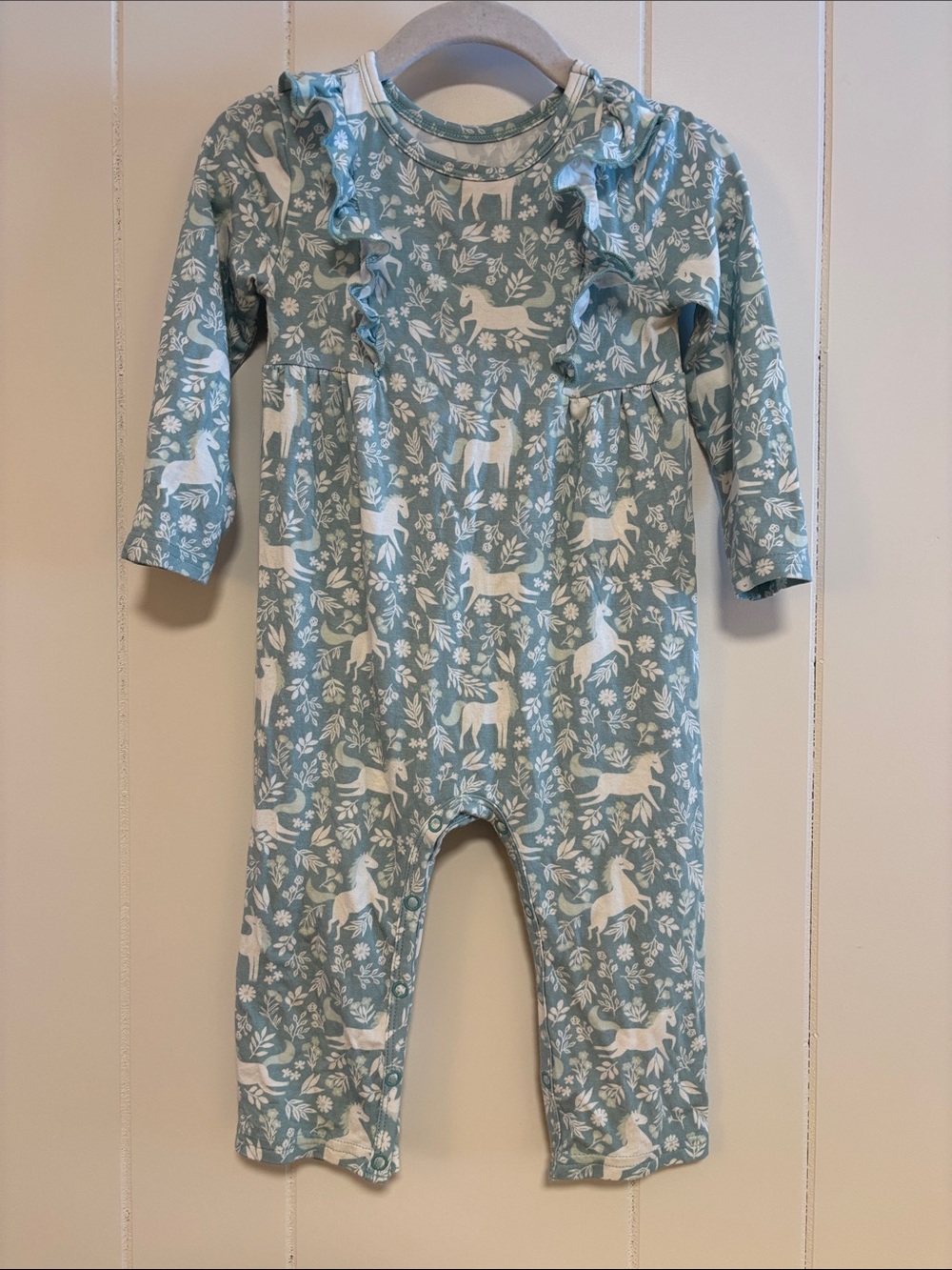 Little Sleepies Unicorn Long Sleeve Romper